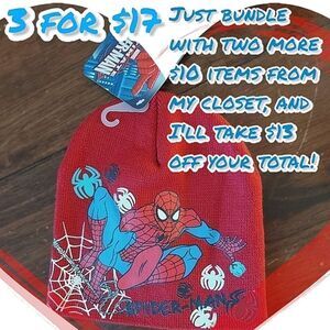 NWT 6-12mo red official Marvel Spider-Man baby / toddler toque